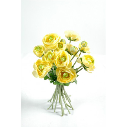 Bouquet de Rose Jaune Artificiel